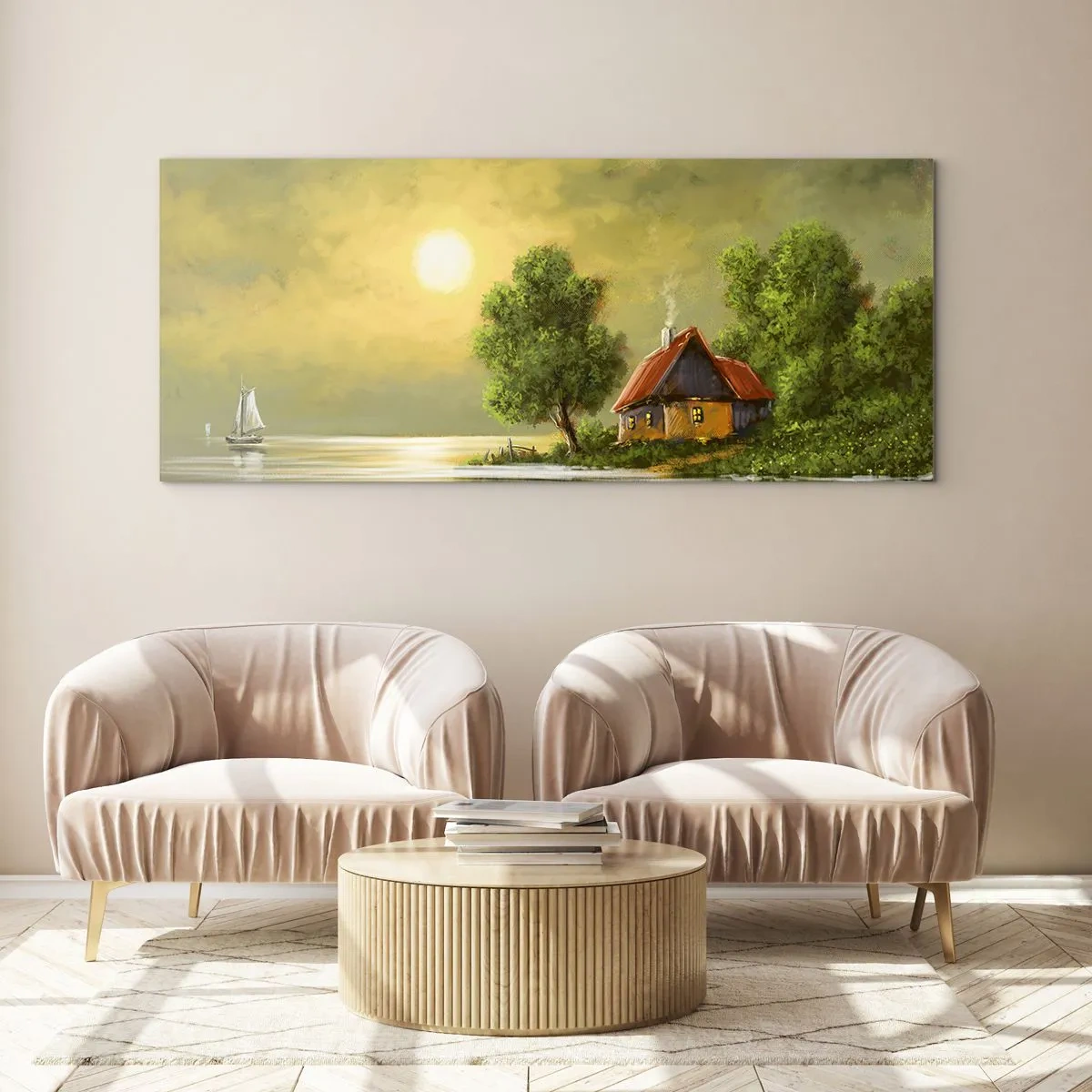 Glass picture - Pretty As a Picture - 120x50 cm