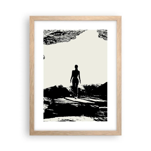 Poster in light oak frame - New Look - 30x40 cm