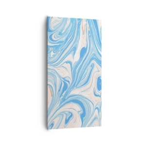 Canvas picture - Floodplain in Turquoise - 65x120 cm