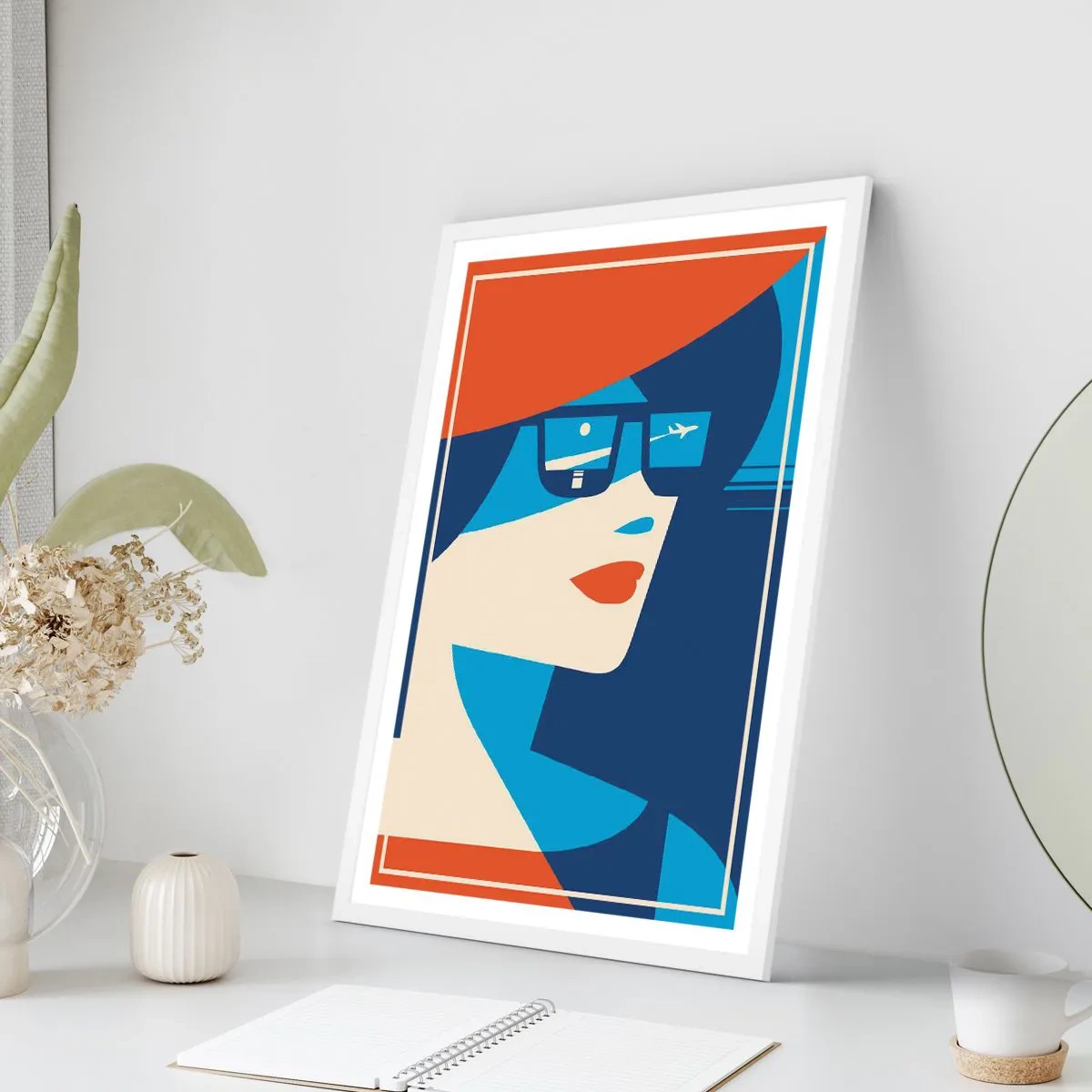 Poster in white frmae - Holiday Travel - 61x91 cm