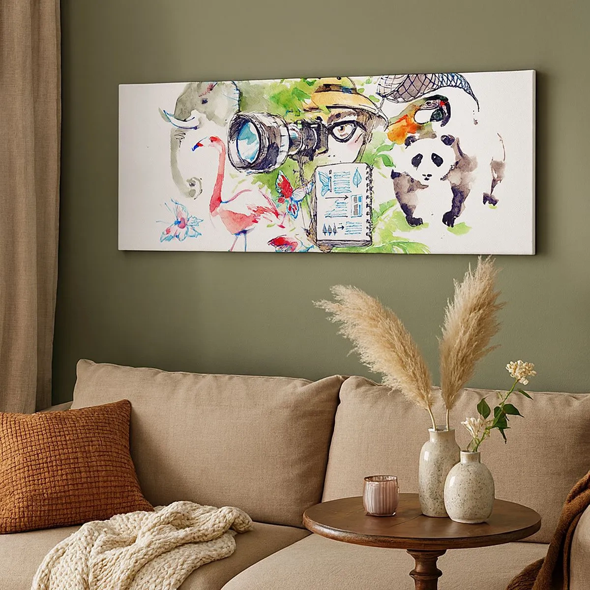 Canvas picture - In Travelller's Lens - 100x40 cm