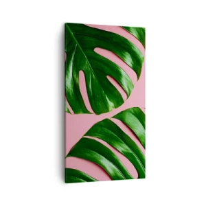 Canvas picture - Green Rendezvous - 45x80 cm