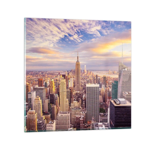 Glass picture - Reaching the Clouds - 70x70 cm