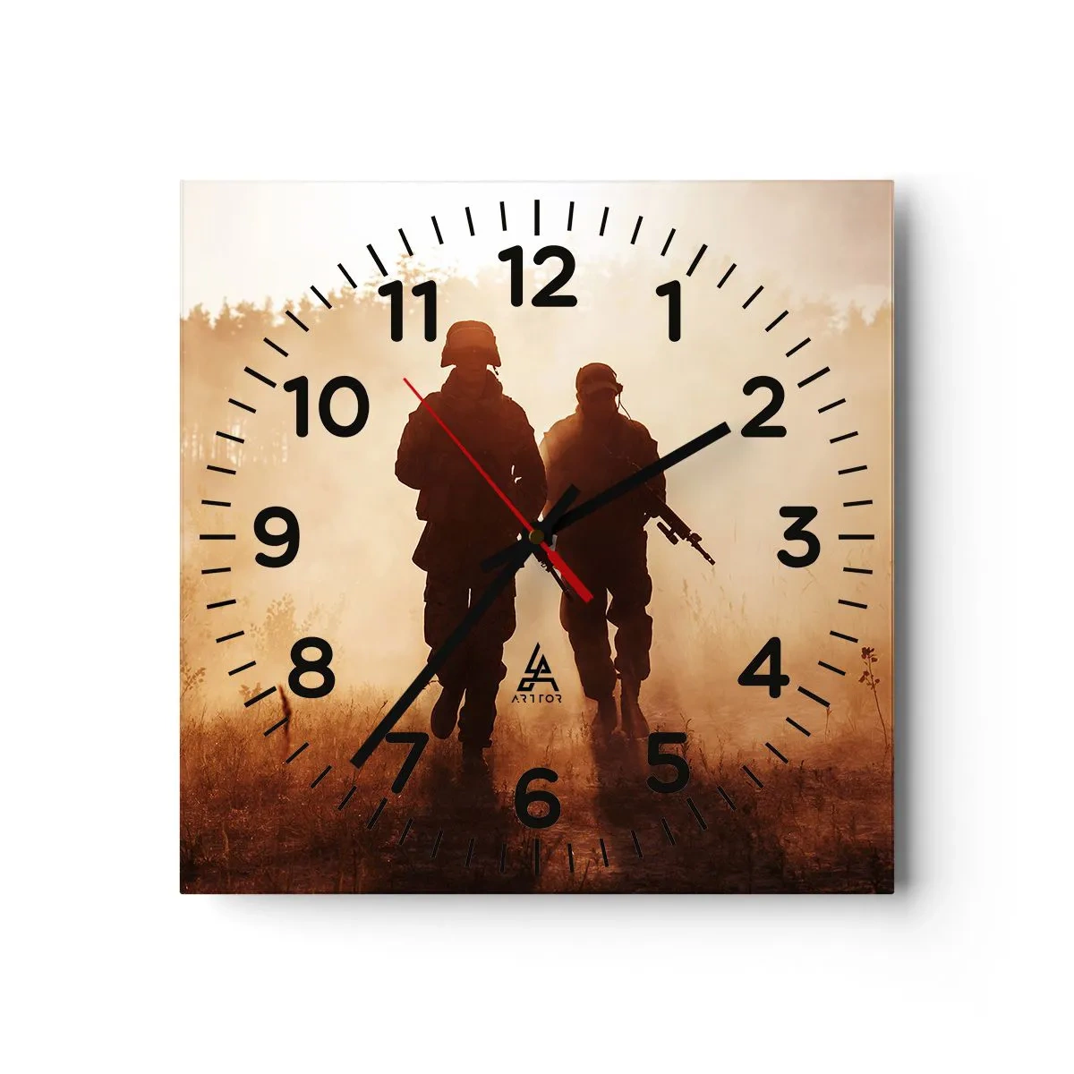 Wall clock - Clock on glass - Call of Duty - 40x40 cm