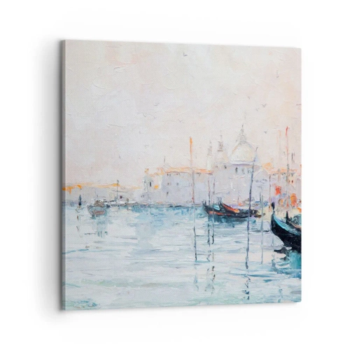 Canvas picture - Behind Water behind Fog - 60x60 cm