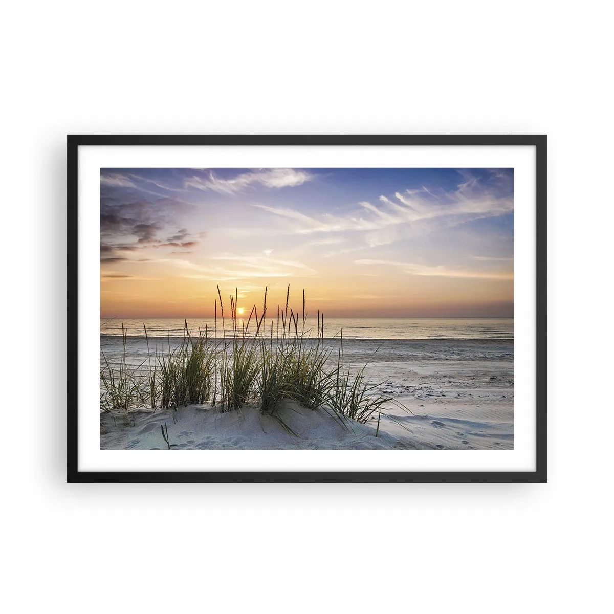 Poster in black frame - Look, Think, Feel - 70x50 cm
