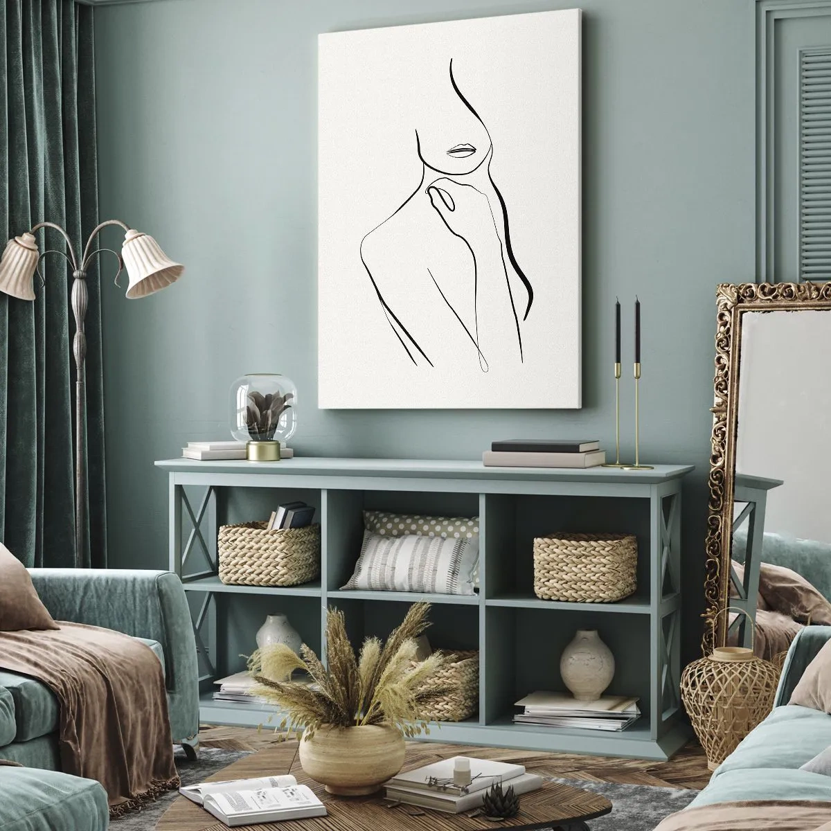 Canvas picture - Wave of Melancholy - 65x120 cm