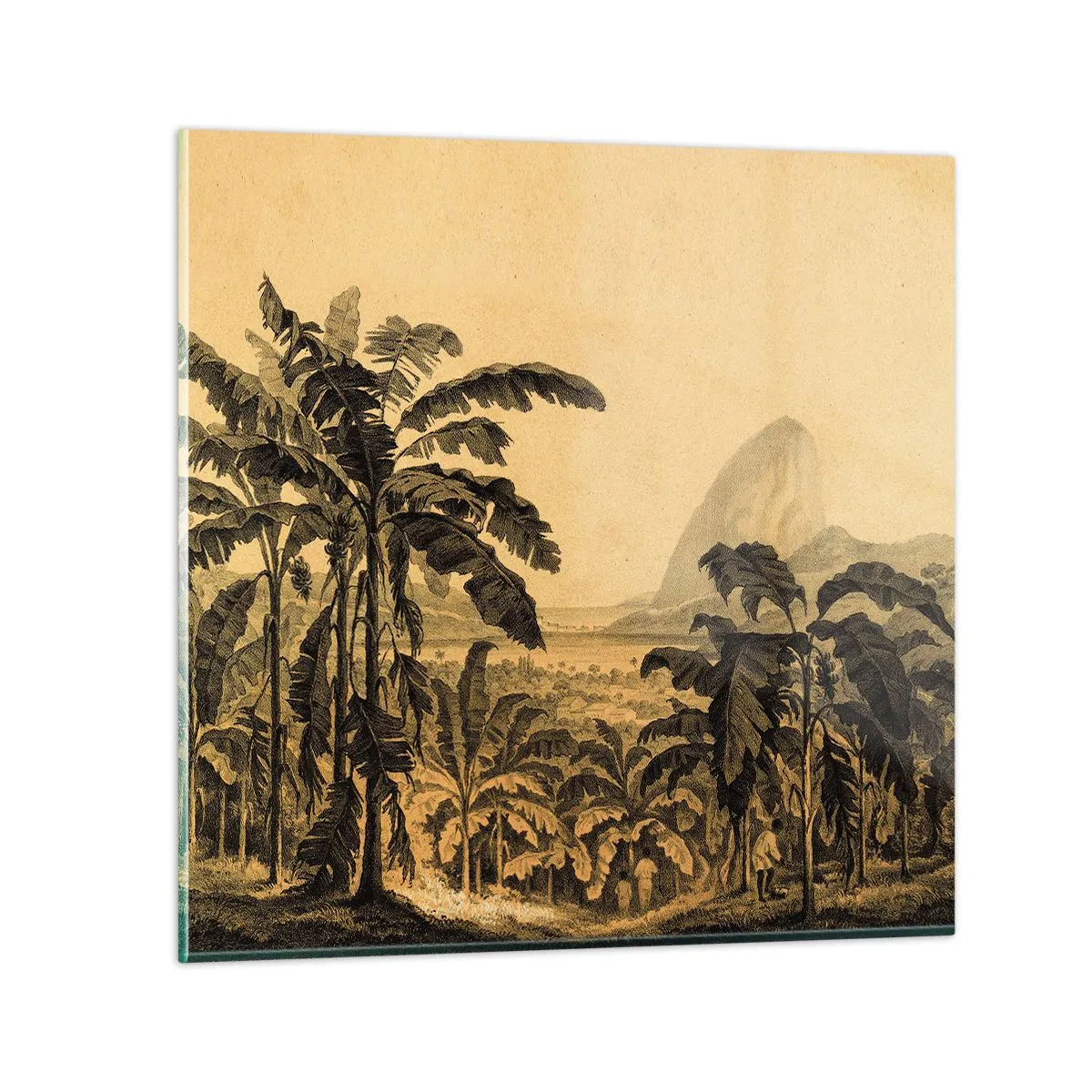 Glass picture - In Colonial Character - 50x50 cm