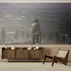 Self-Adhesive Photo Wallpaper Deluxe Sticker - Last Man Standing - Abstraction, Fantasy, Army - 250x175 cm