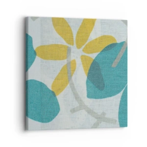 Canvas picture - Among Azure Leaves - 30x30 cm