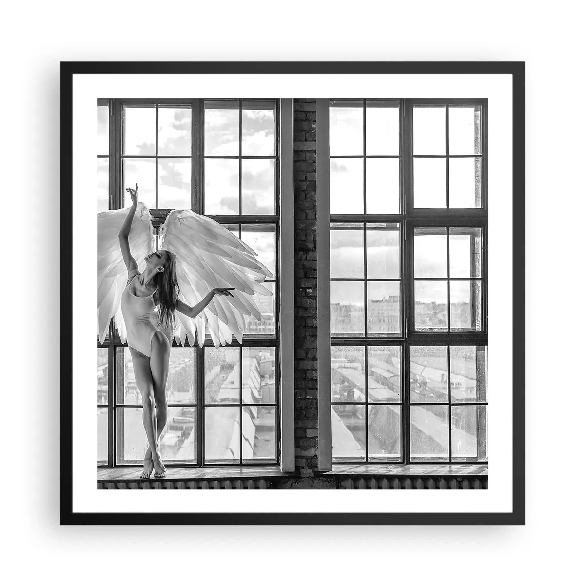 Poster in black frame - City of Angels? - 60x60 cm