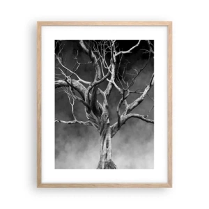 Poster in light oak frame - Primordial and Sacred - 40x50 cm