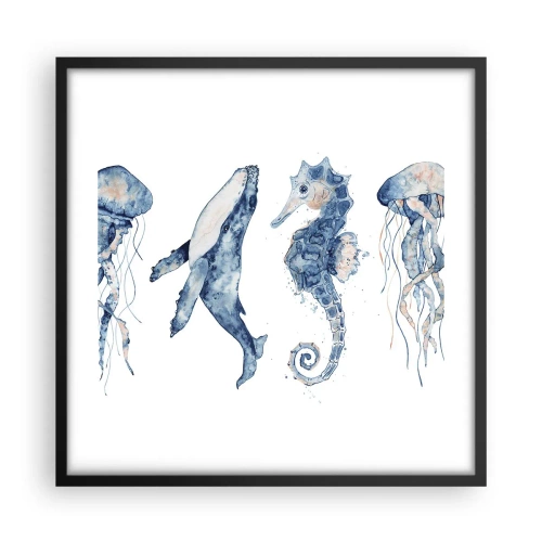 Poster in black frame - Sea Quirks - 50x50 cm