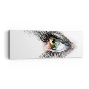 Canvas picture - Look straight into the Soul - 90x30 cm
