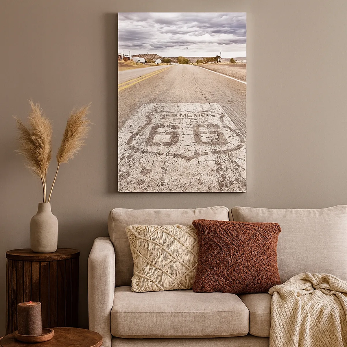 Canvas picture - Mother Road - American Legend - 50x70 cm