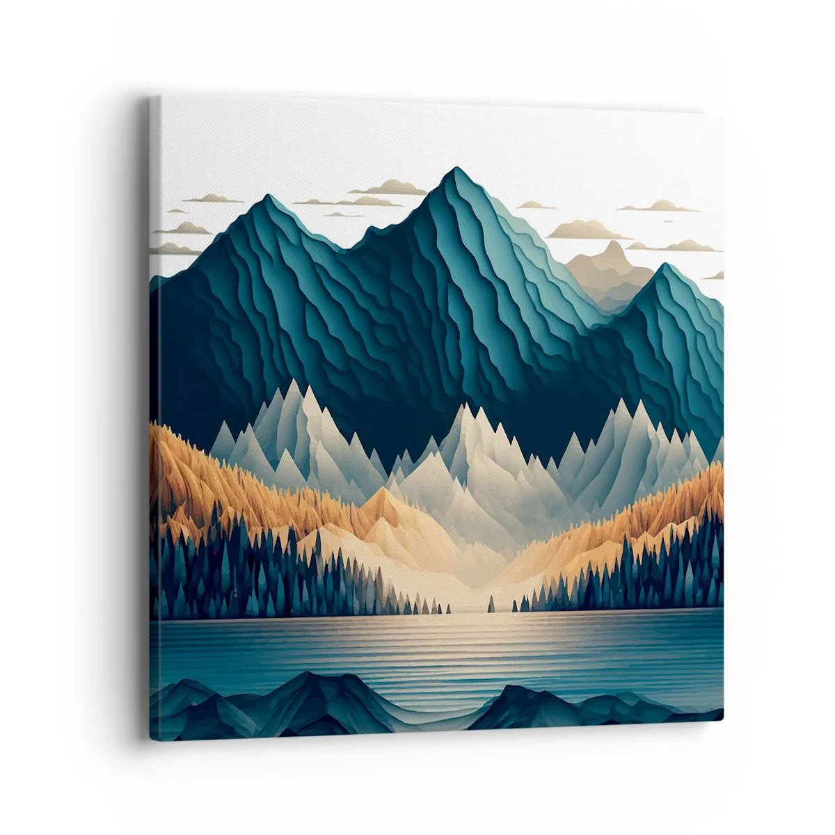 Canvas picture - Perfect Mountain Landscape - 40x40 cm