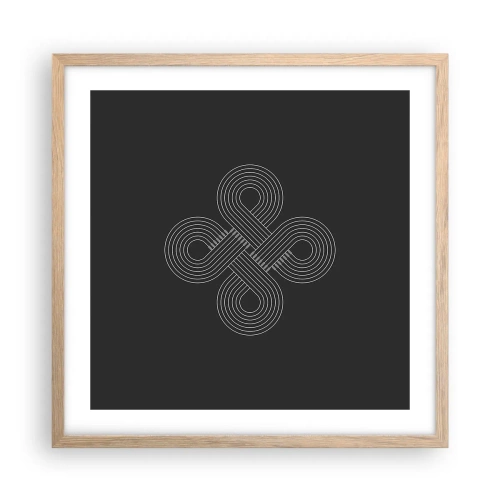 Poster in light oak frame - In Celtic Spirit - 50x50 cm