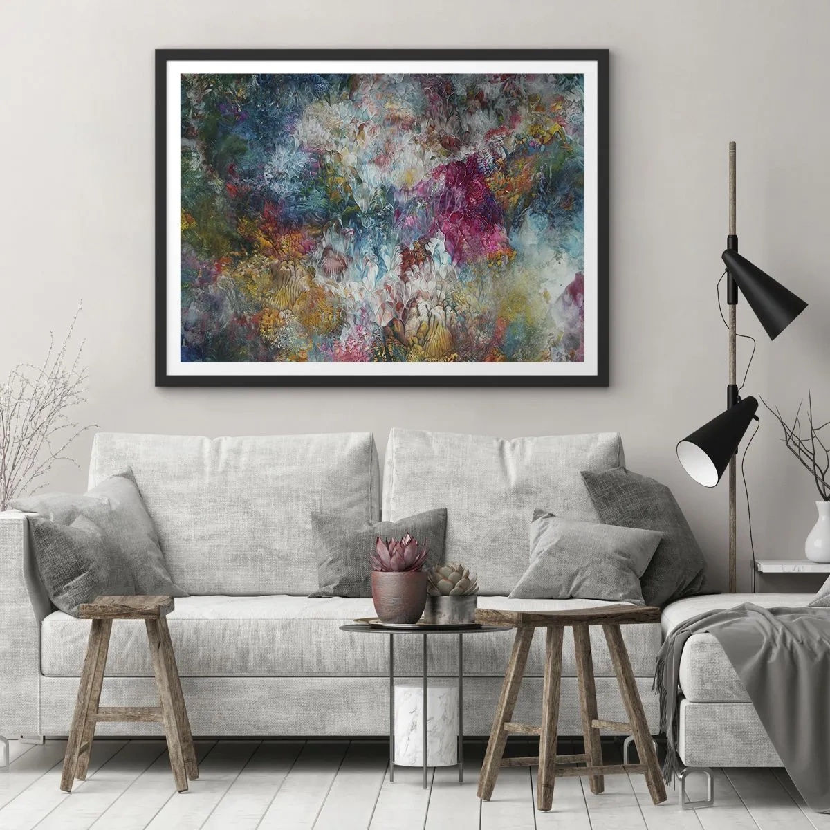 Poster in black frame - In Full Bloom - 100x70 cm