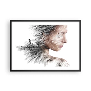 Poster in black frame - Spirit of a Forest - 70x50 cm