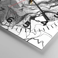 Clock face with numbers