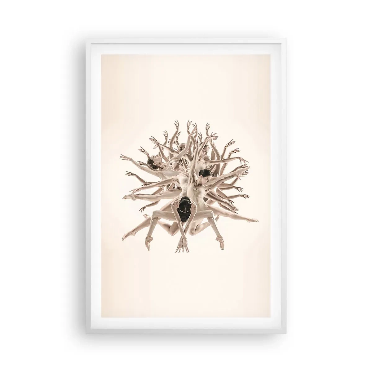 Poster in white frmae - Dance in Bloom - 61x91 cm