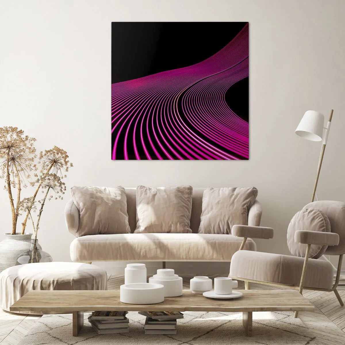 Canvas picture - Alley of Light - 40x40 cm