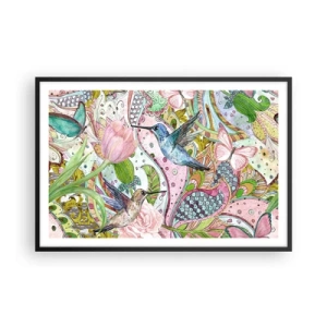 Poster in black frame - Entwined in the Vines - 91x61 cm