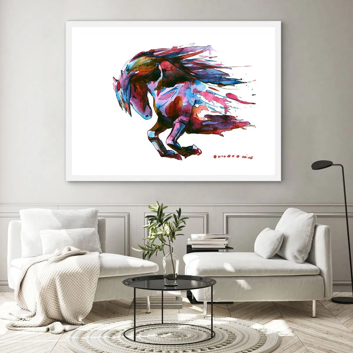 Poster in white frmae - In Elation - 100x70 cm