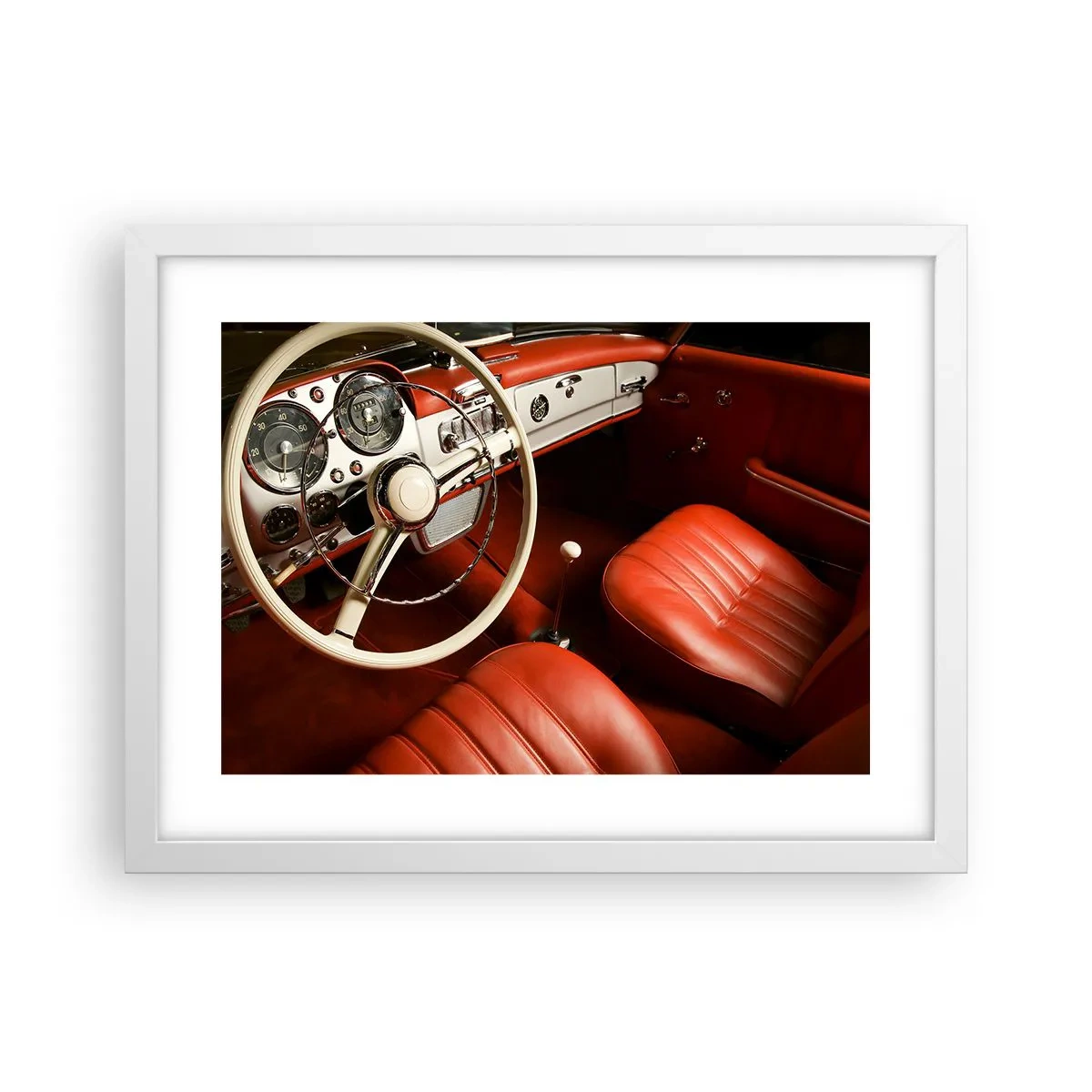 Poster in white frmae - Luxury Vintage Style - 40x30 cm