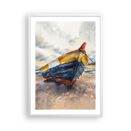 Poster in white frmae - Rest On the Shore - 50x70 cm