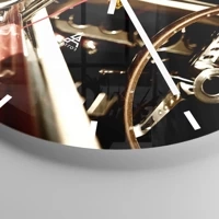 Clock face with lines