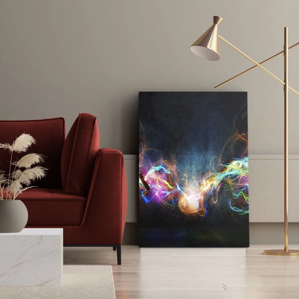 Canvas picture - Joyfully against Darkness - 50x70 cm