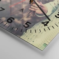 Clock face with numbers