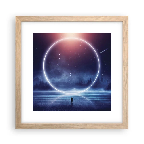 Poster in light oak frame - They are Already Here… - 30x30 cm