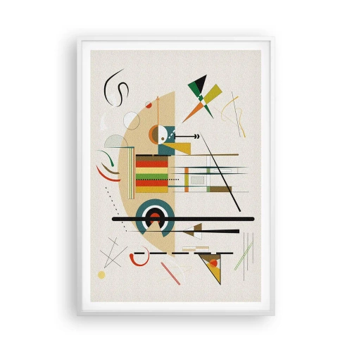 Poster in white frmae - And the World Laughs - 70x100 cm