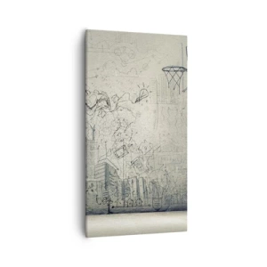 Canvas picture - My Wonderful City Life - 55x100 cm