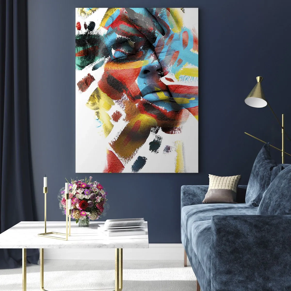 Glass picture - Colourful Personality - 50x70 cm