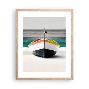 Poster in light oak frame - In Its Place - 40x50 cm