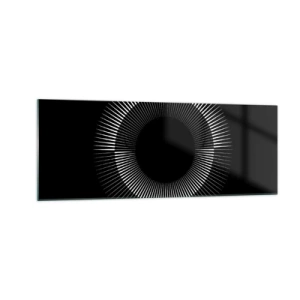Glass picture - Black Sun - 140x50 cm