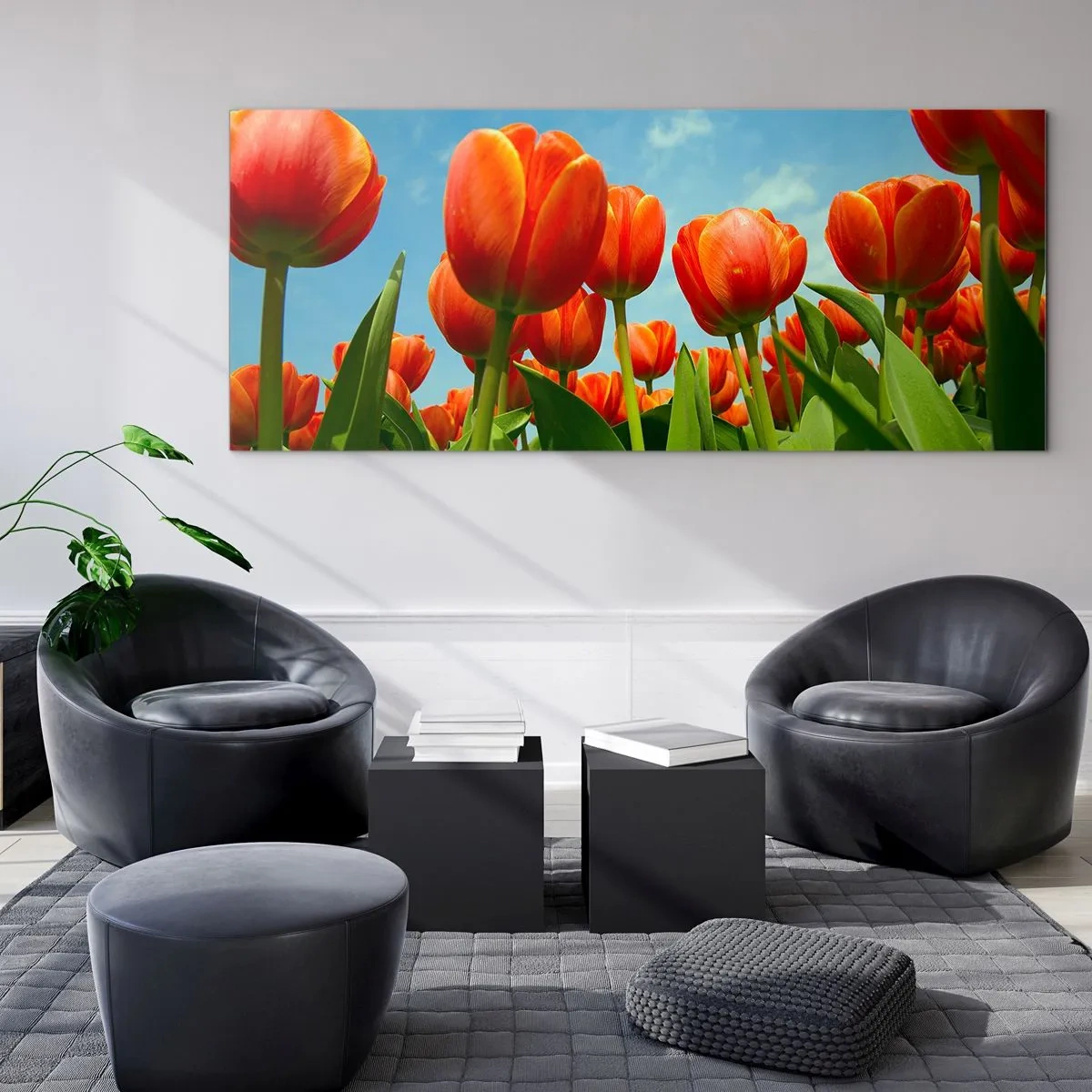 Glass picture - Blue Sky Is All They Need - 120x50 cm