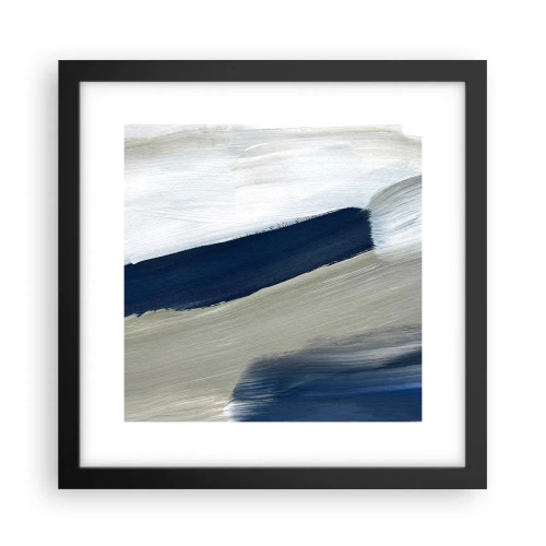 Poster in black frame - Encounter with White - 30x30 cm