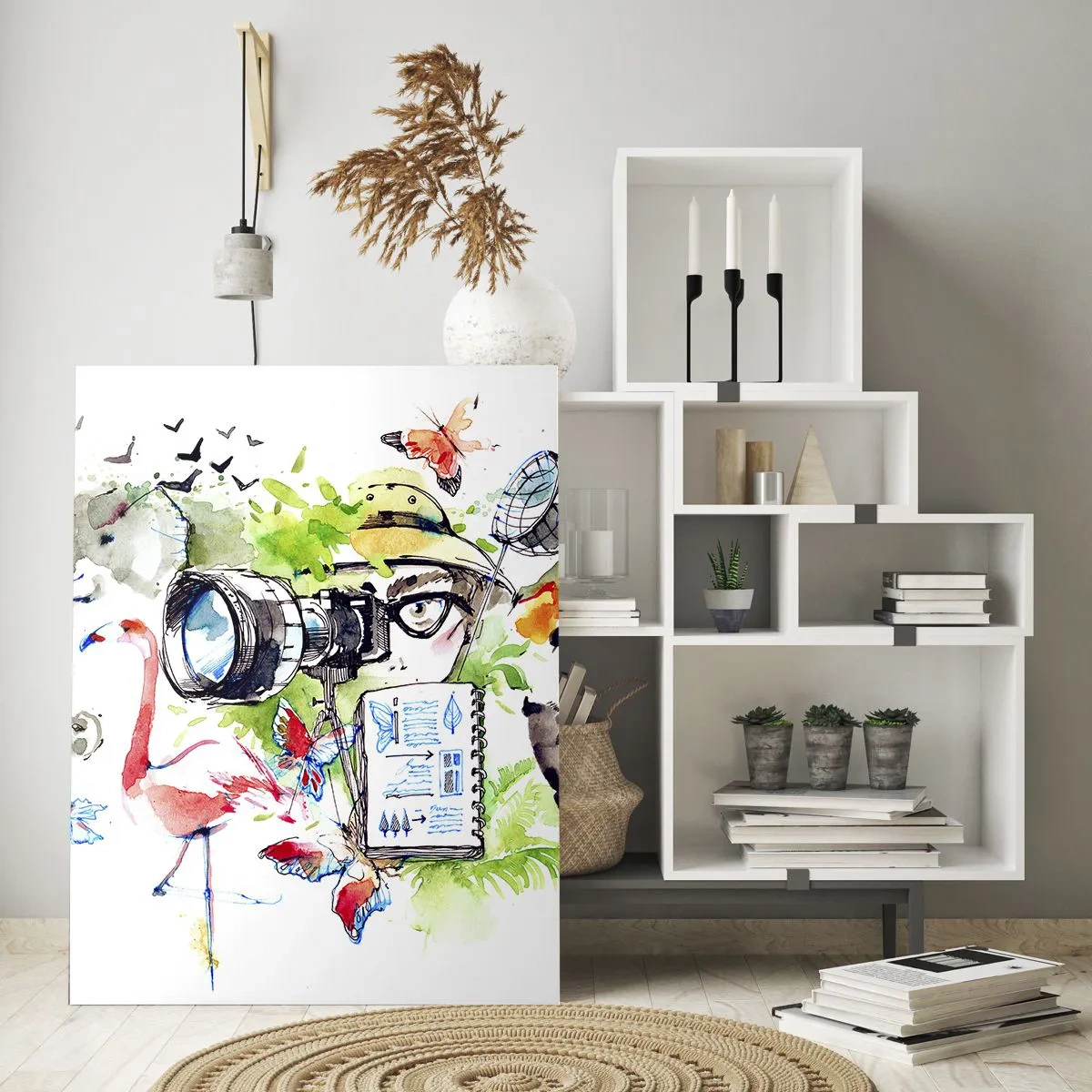 Glass picture - In Travelller's Lens - 70x100 cm