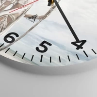 Clock face with numbers