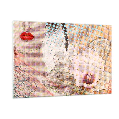 Glass picture - Comic Heroine - 120x80 cm