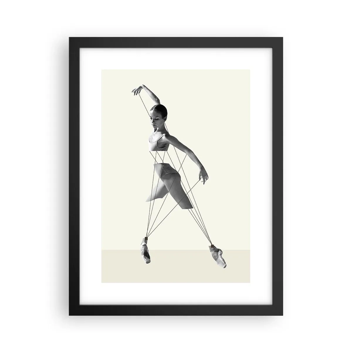 Poster in black frame - In the Theatre of the World - 30x40 cm