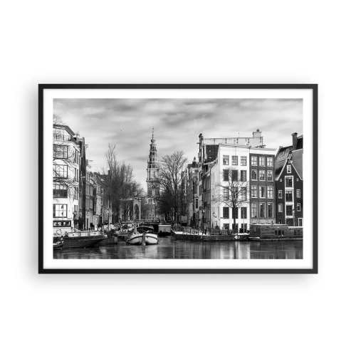 Poster in black frame - Amsterdam Atmosphere - 91x61 cm