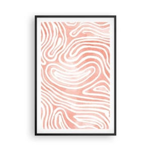 Poster in black frame - In a Coral Maze - 61x91 cm