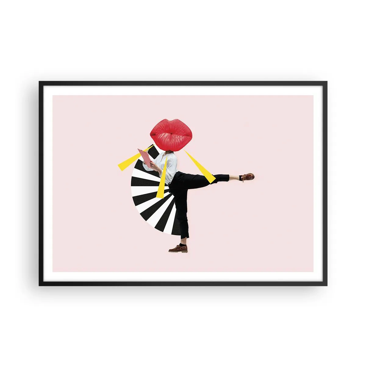 Poster in black frame - Surrealistic Pop-Art. - 100x70 cm