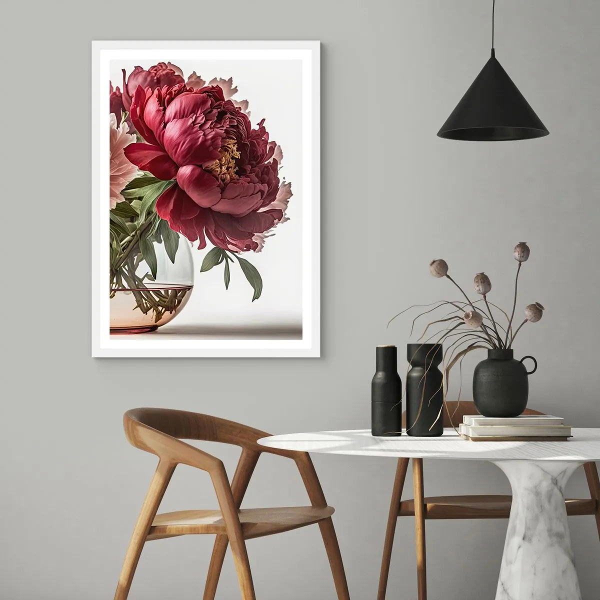 Poster in white frmae - In Full Bloom of Beauty - 61x91 cm