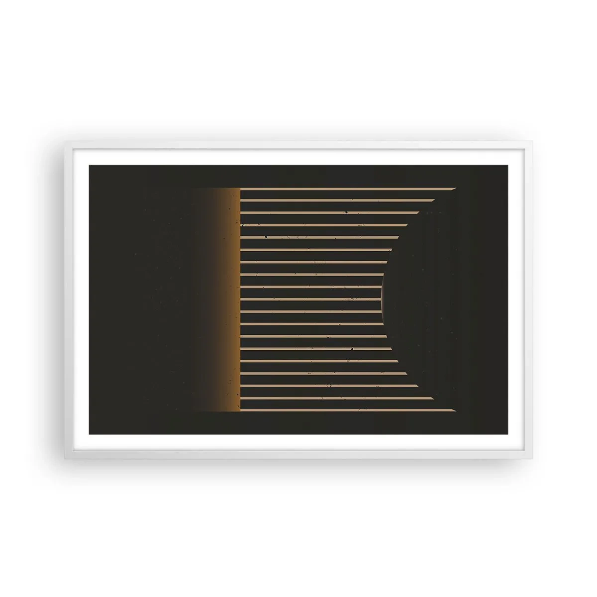 Poster in white frmae - Investigating Darkness - 91x61 cm